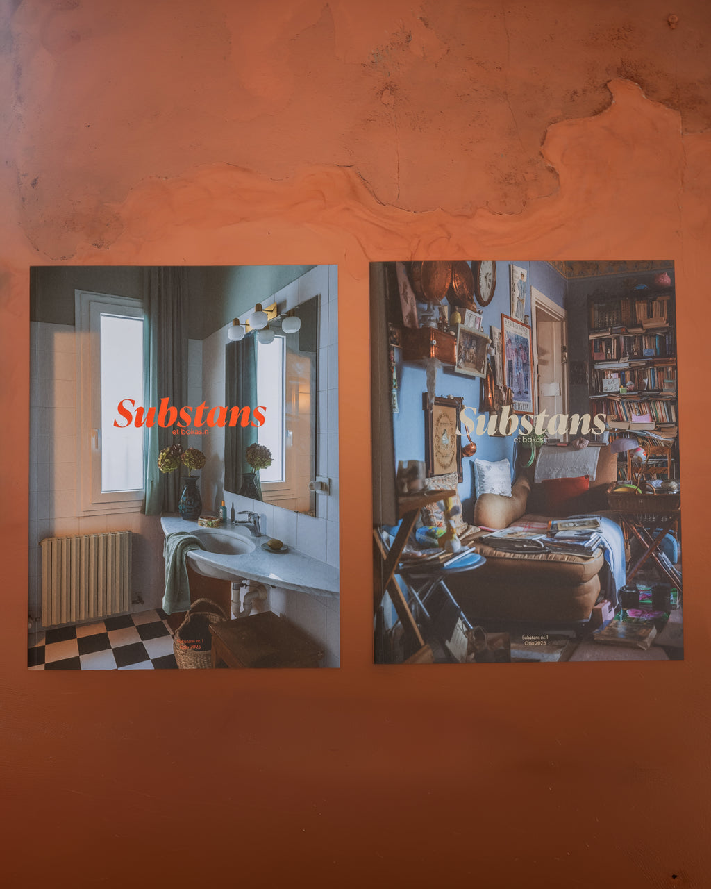 Substans Bokasin nr. 1, forside oransje/ beige