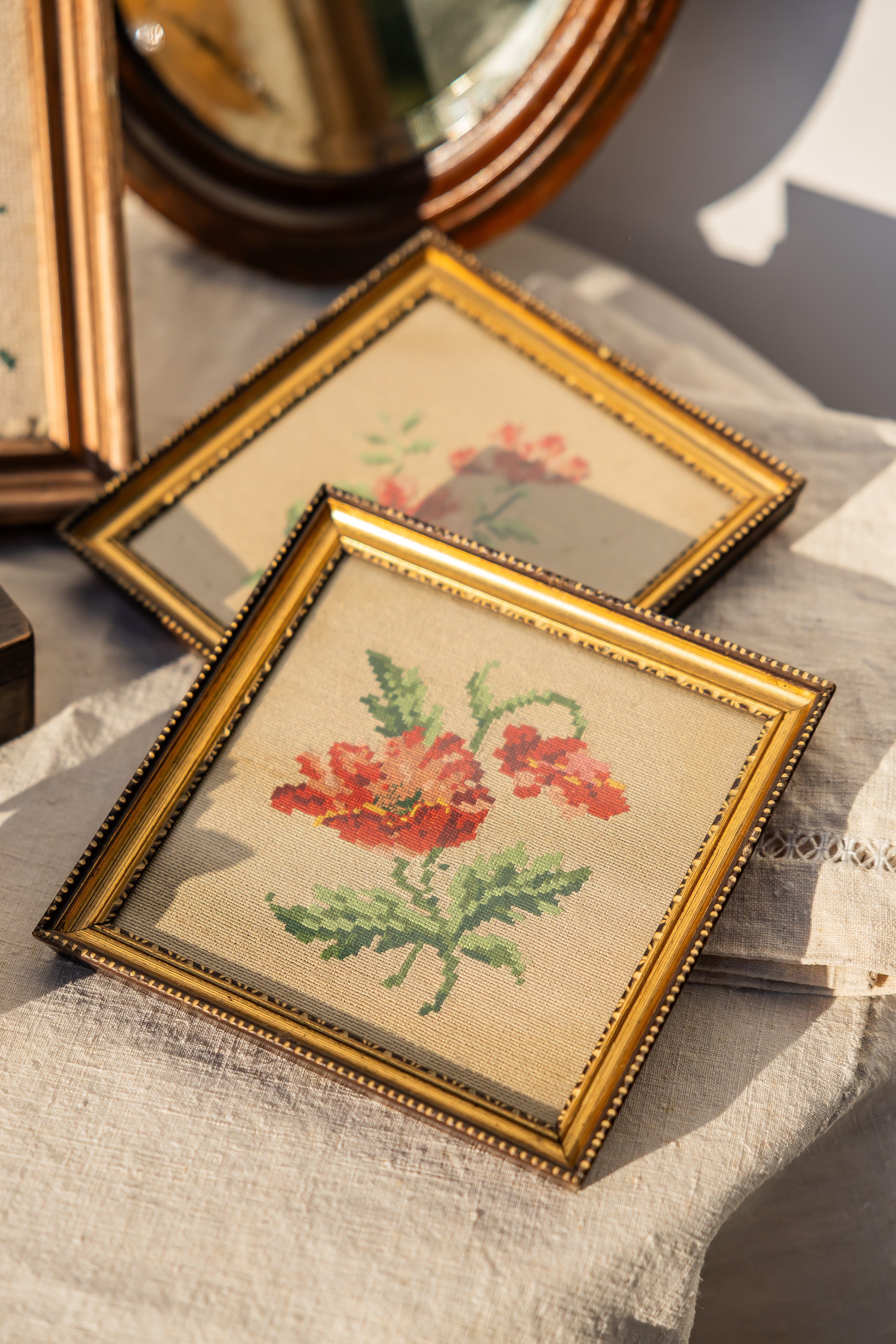 Nydelig lite vintage broderi