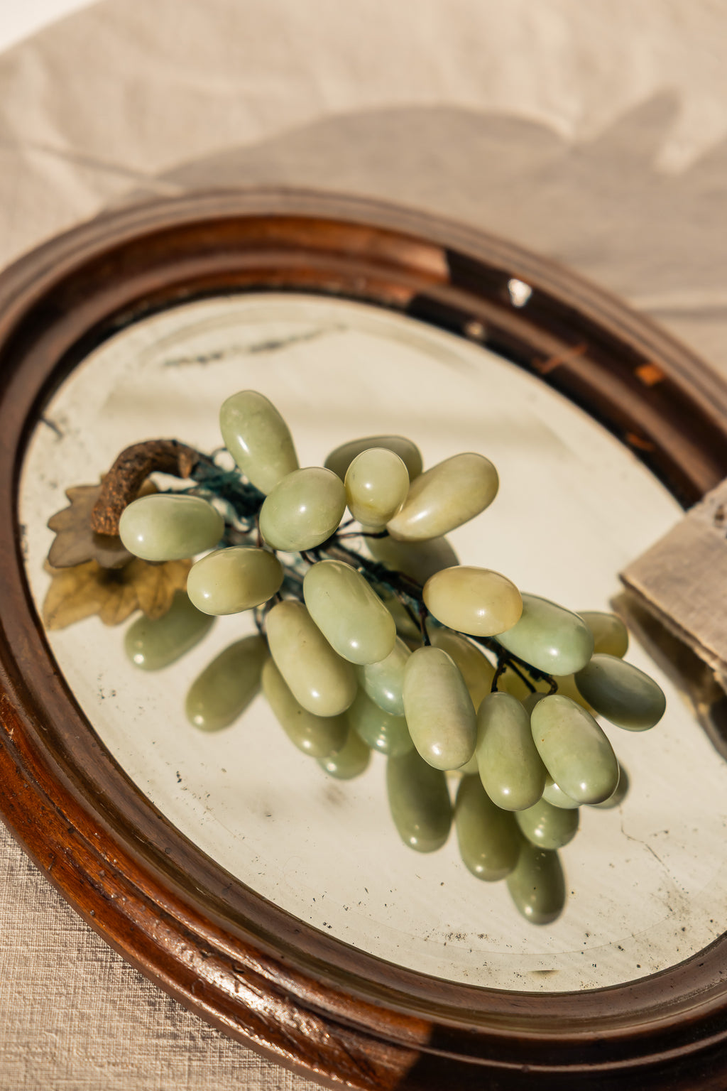 Vintage drueklase i stein (agat)