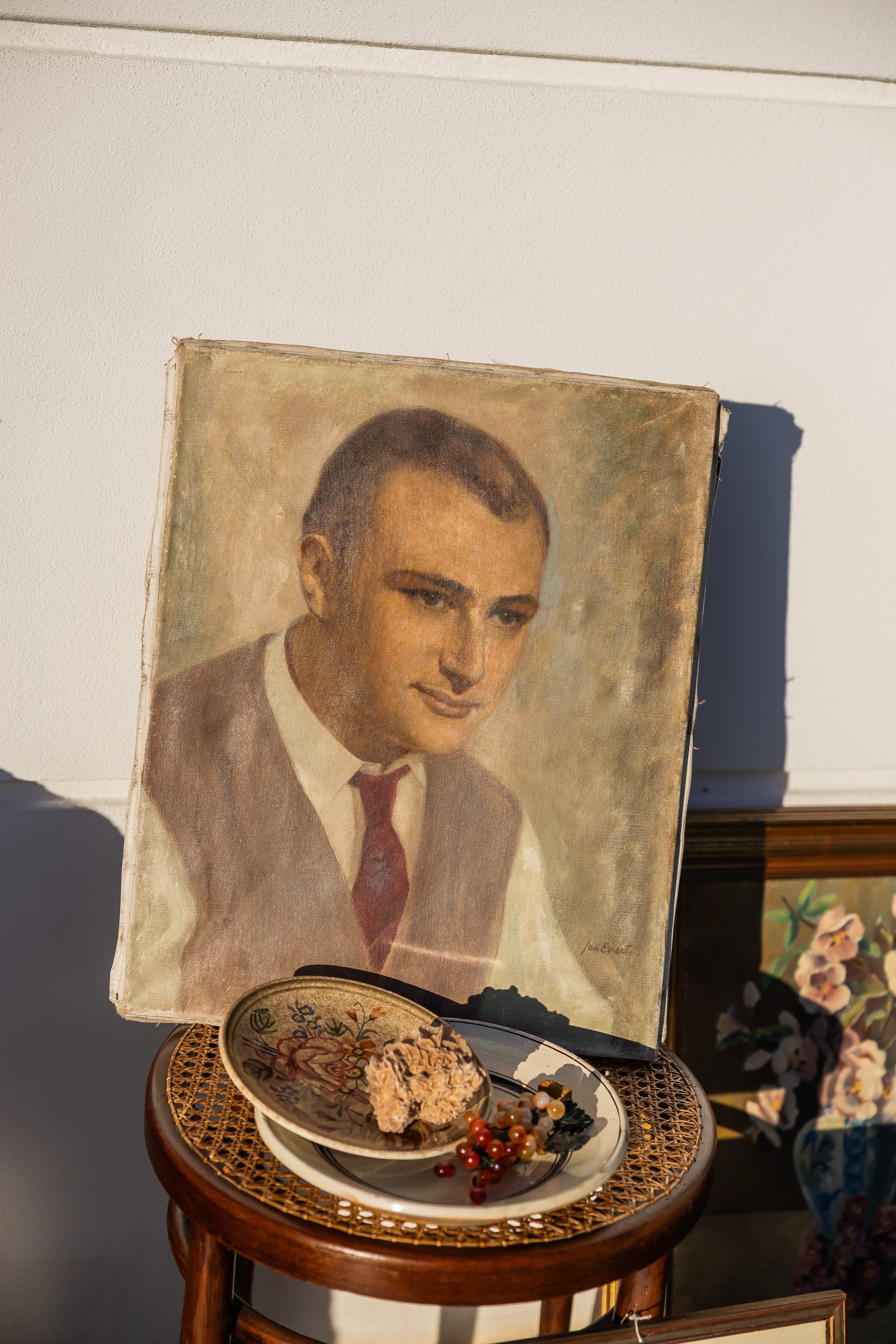 Maleri av kjekk mann