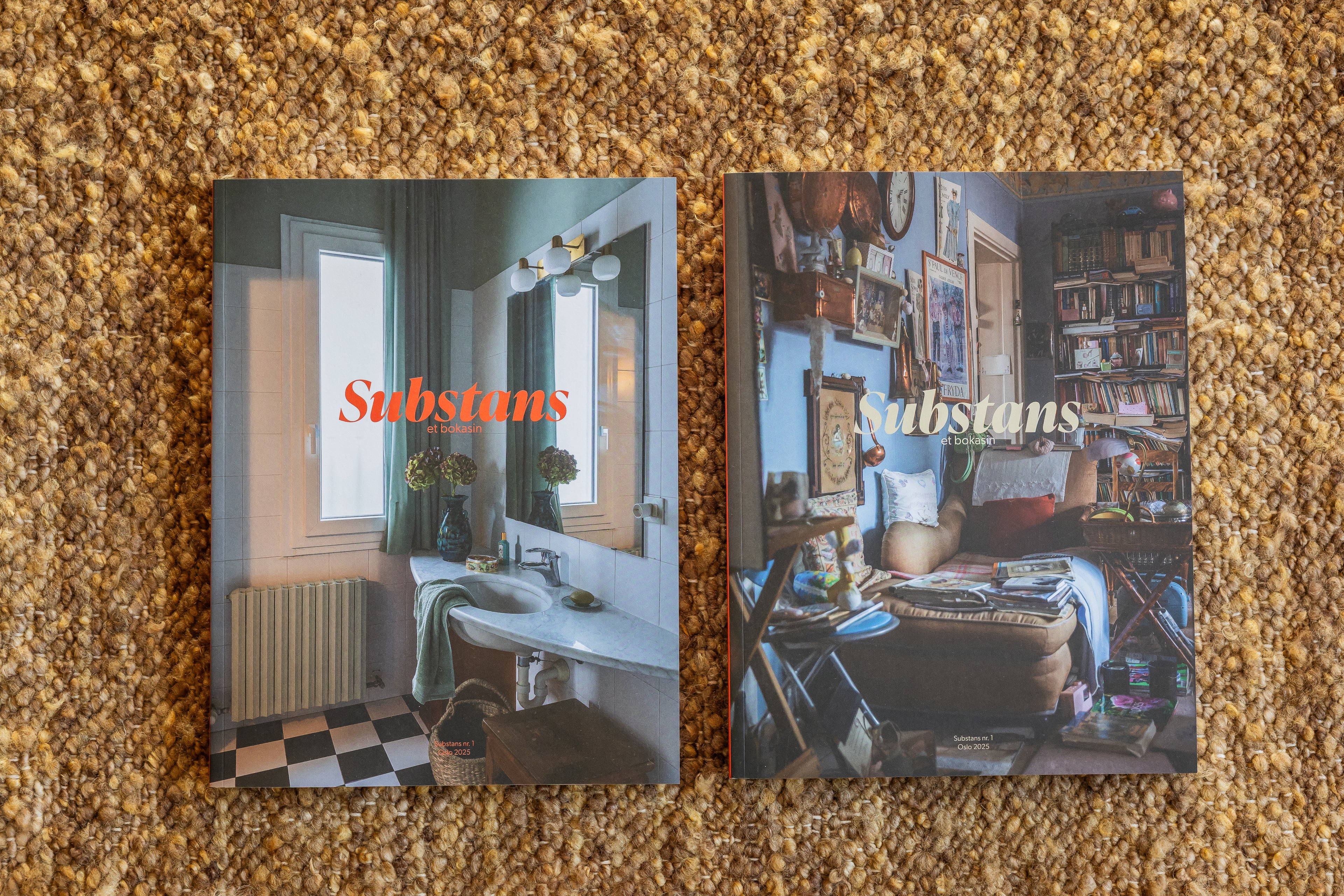 Substans Bokasin nr. 1, forside oransje/ beige