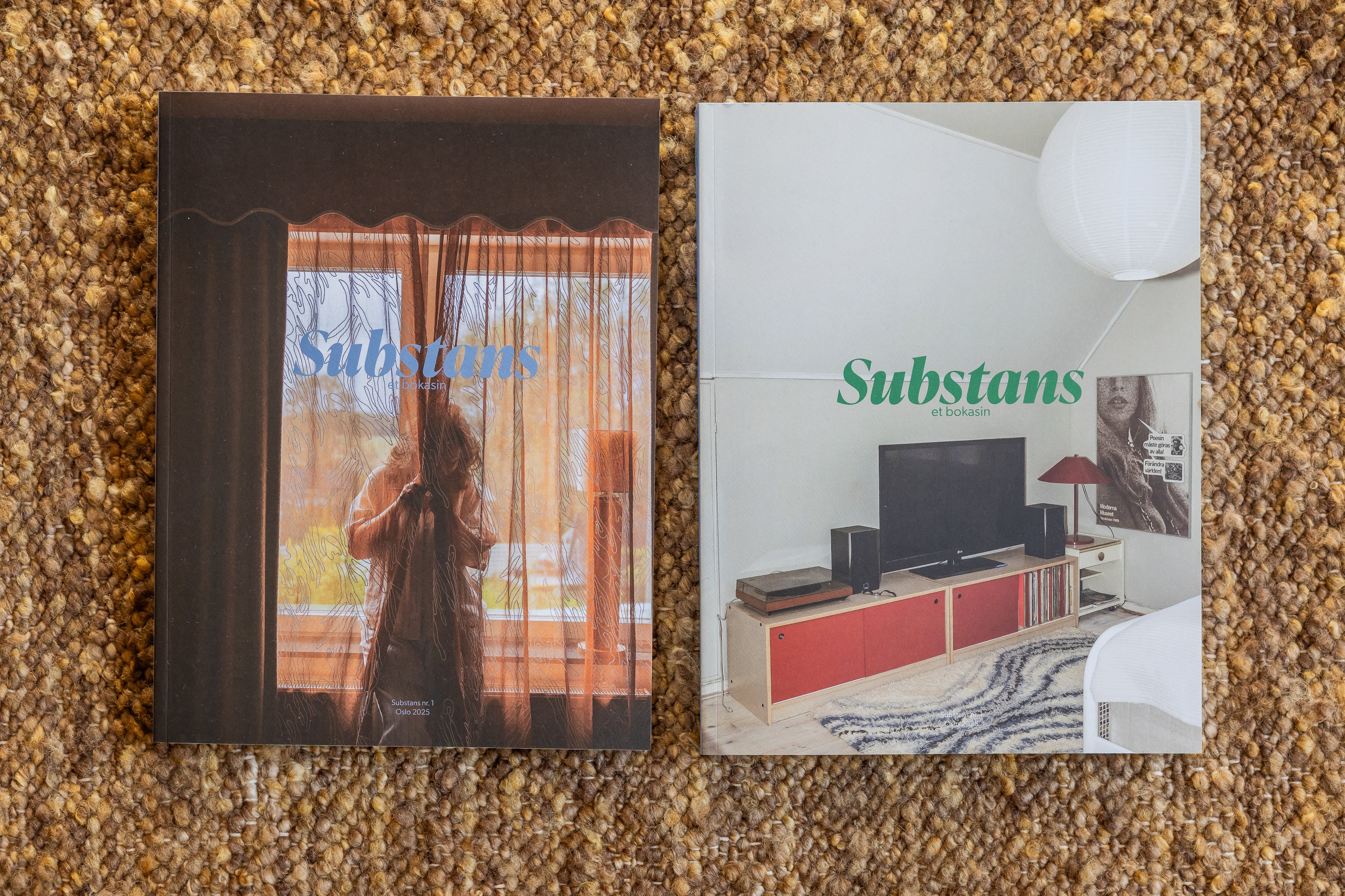 Substans Bokasin nr. 1, forside blå/ grønn